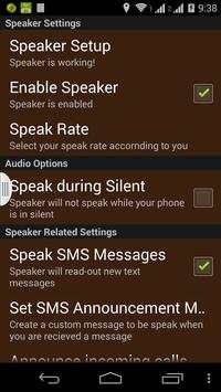 SMS/NAME ANNOUNCER screenshot 1