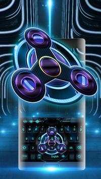 Neon fidget spinner 3D tech keyboard screenshot 3