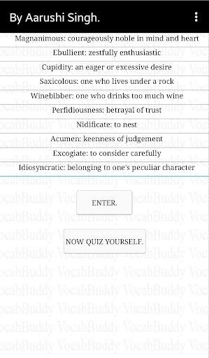 VocabBuddy by Aarushi s/o Dr Rajeev Tyagi screenshot 2