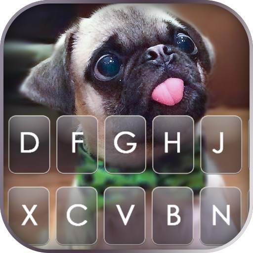 خلفية الكيبورد Cute Tongue Pug 1.0