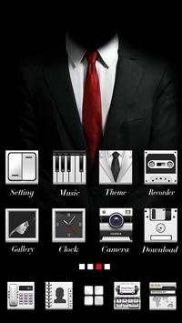 Gentleman Go Launcher Theme screenshot 1