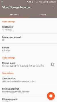 A Video Screen Recorder - Editor & Player screenshot 1