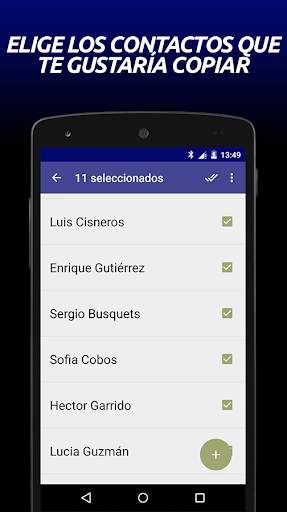 Transfer Contacts screenshot 2