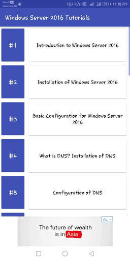 Tutorials For Windows Server 2016 screenshot 2
