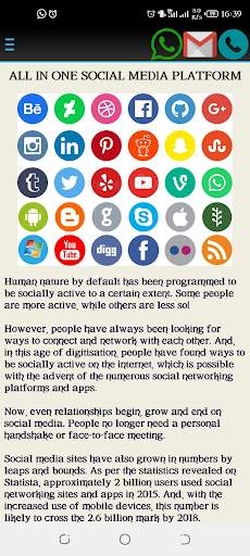 All social media app:All in one screenshot 2
