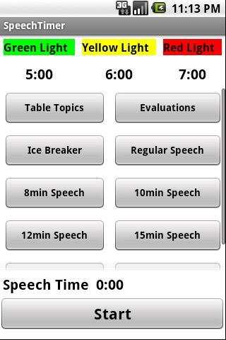 Speech Timer screenshot 1