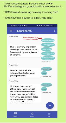 SMS Forwarder screenshot 1