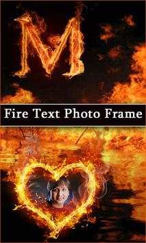 Fire Text Photo Frames Maker screenshot 2