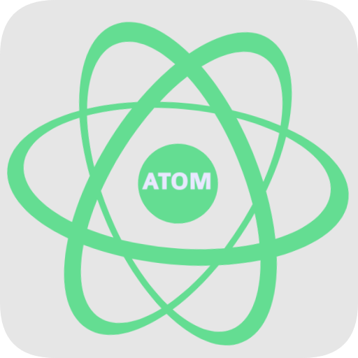 Atom: Code editor with html, css and Js compiler icon