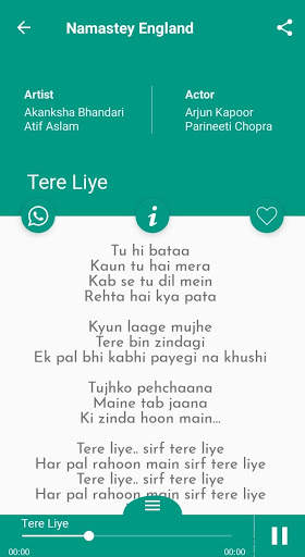 Atif Aslam Songs Lyrics screenshot 2
