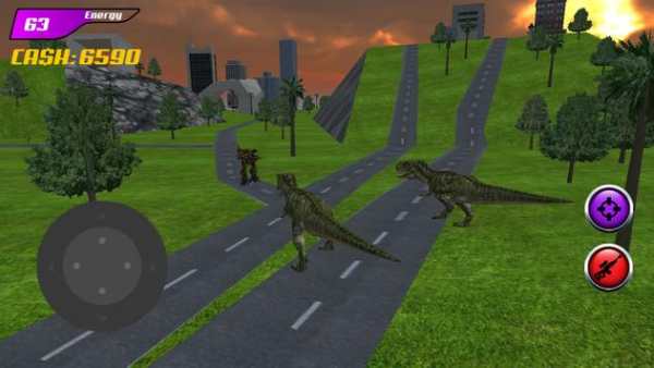 Dinosaur VS Sniper Battle Simulator screenshot 2