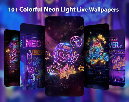 Neon Light Live Wallpaper & Launcher Themes screenshot 1