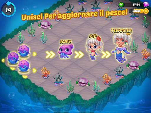 Merge Mermaids-magic puzzles screenshot 8