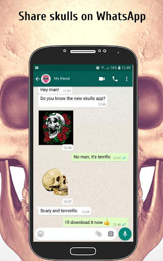 Skull Stickers For Chat - New WAStickerApps screenshot 2