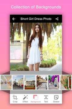 Short Dress Girl Photo Montage 3 تصوير الشاشة