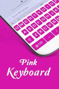 Cute Pink Keyboard Theme with Emoji, GIF, Font screenshot 2