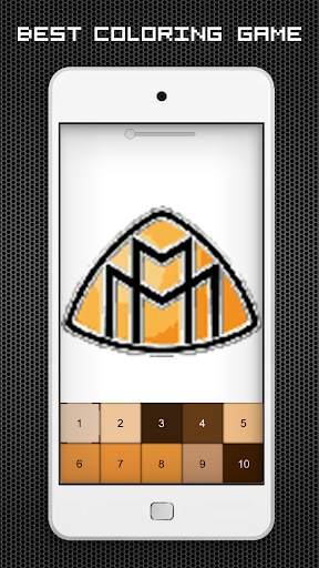 Cars Logo Pixel Art - Color by Numbers Car Games screenshot 6