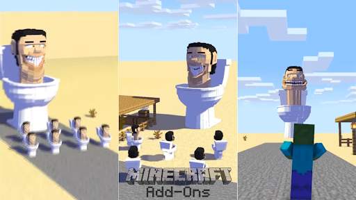 Skibidi Toilet Minecraft Mod screenshot 1