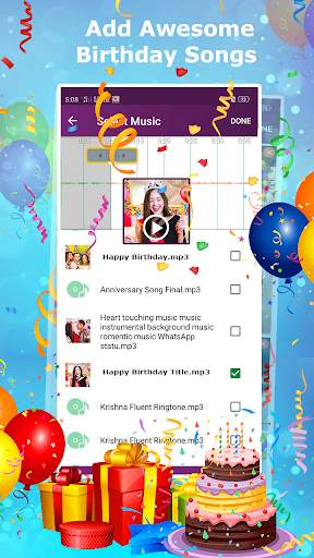 Birthday Photo To Video Maker screenshot 6