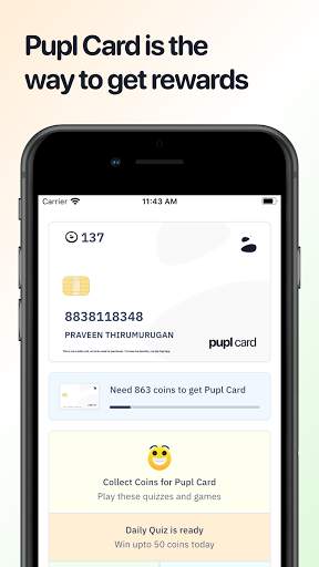 Pupl - India's 1st rewards membership card screenshot 1