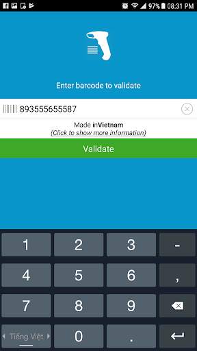 Barcode  and product country of origin screenshot 6