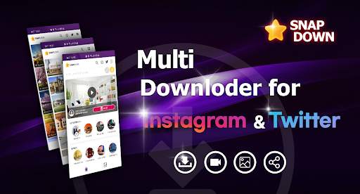 Downloader for Instagram and Twitter : SnapDown screenshot 1