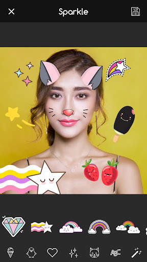 Kawaii Photo Editor: Deco Cute Stickers Filters screenshot 1