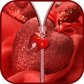 Heart Zipper Lock أيقونة