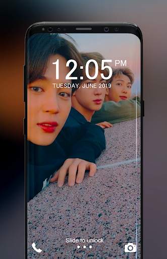 BTS Photo Lock Screen App 2 تصوير الشاشة