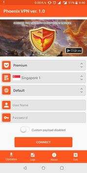 Phoenix VPN screenshot 1