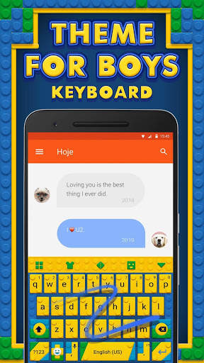 Keyboard Theme for Cool Boys screenshot 4