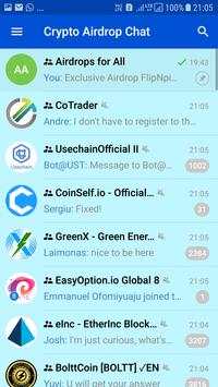 Crypto Airdrop Chat screenshot 1