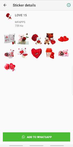 LOVE STICKERS FOR WHATSAPP - ❤️WASTICKERAPPS❤️ screenshot 8