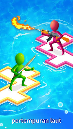 Pertahanan Raft: Perang Crazy screenshot 3