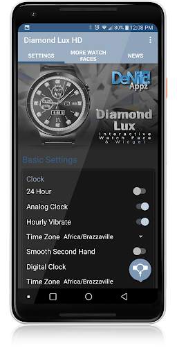 Diamond Lux HD Watch Face Widget & Live Wallpaper screenshot 5