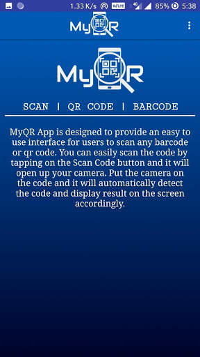 MyQR : Light Weight QR Code/Barcode Scanner 3 تصوير الشاشة