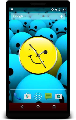 Smiley Clock Live Wallpaper screenshot 2