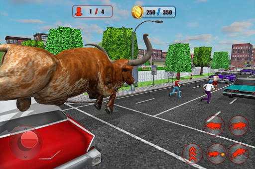 Angry Bull City Attack: Wild Bull Simulator Games screenshot 17