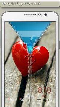 Heart Zipper Lock screenshot 2