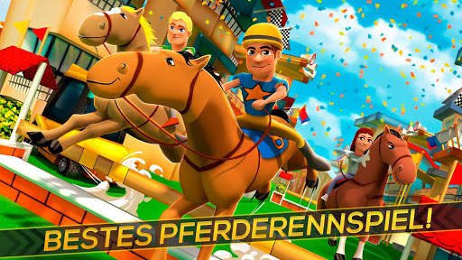 Pferde Reiten Jockey – Gratis-Rennspiel Simulator screenshot 4