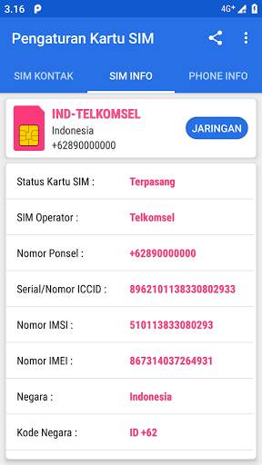Pengaturan Kartu SIM screenshot 6