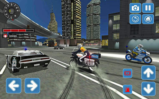 City Police MotorBike 3D Driving Simulator screenshot 5