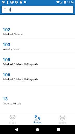 Kuwait Bus - routes, transit, stops and maps screenshot 2