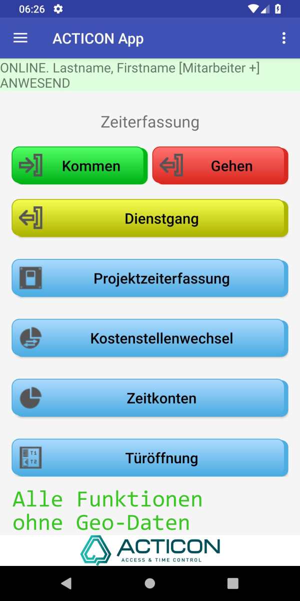 ACTICON App screenshot 2