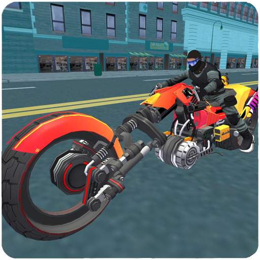 Police Sci Fi Bike Rider 3D 3