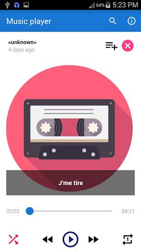 Audio player - mp3 player screenshot 1