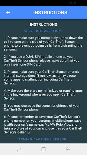 CarTheft Sensor Lite screenshot 3