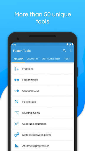 Math assistant - Fasten Tools screenshot 1