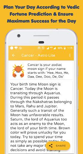 Astro Lite Horoscope Free Daily Indian Astrology screenshot 2