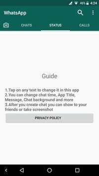 Fake Chat for Whatsapp Conversation screenshot 4